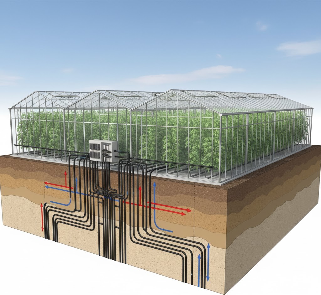 serre maraichage geothermie