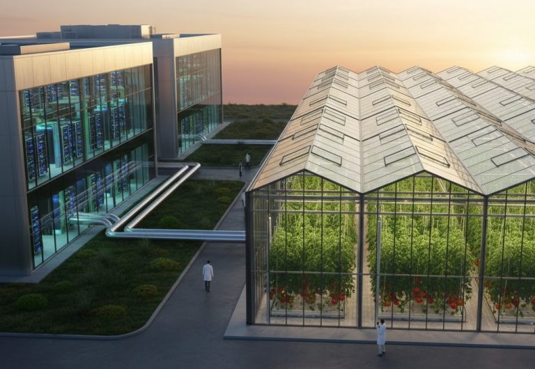 Serre data center chauffer datacenter chauffage