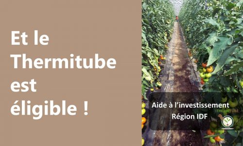 Une nouvelle subvention pour le Thermitube en Île-de-France !