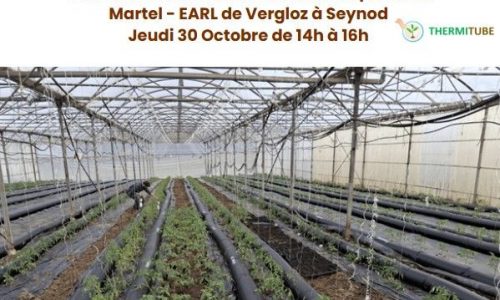 Thermitube vous invite à l’installation de la serre de M. Martel le 30 octobre 2025